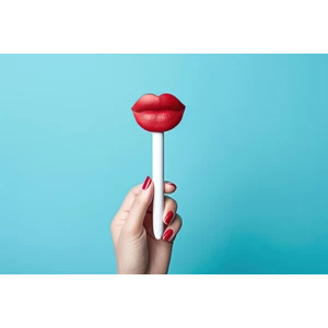 Permen lolipop bentuk lipstik